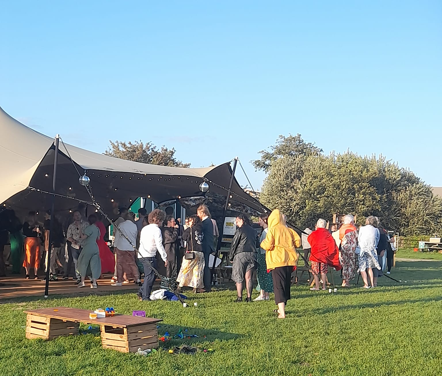 Corporate event catering with fish and chip van in Sussex